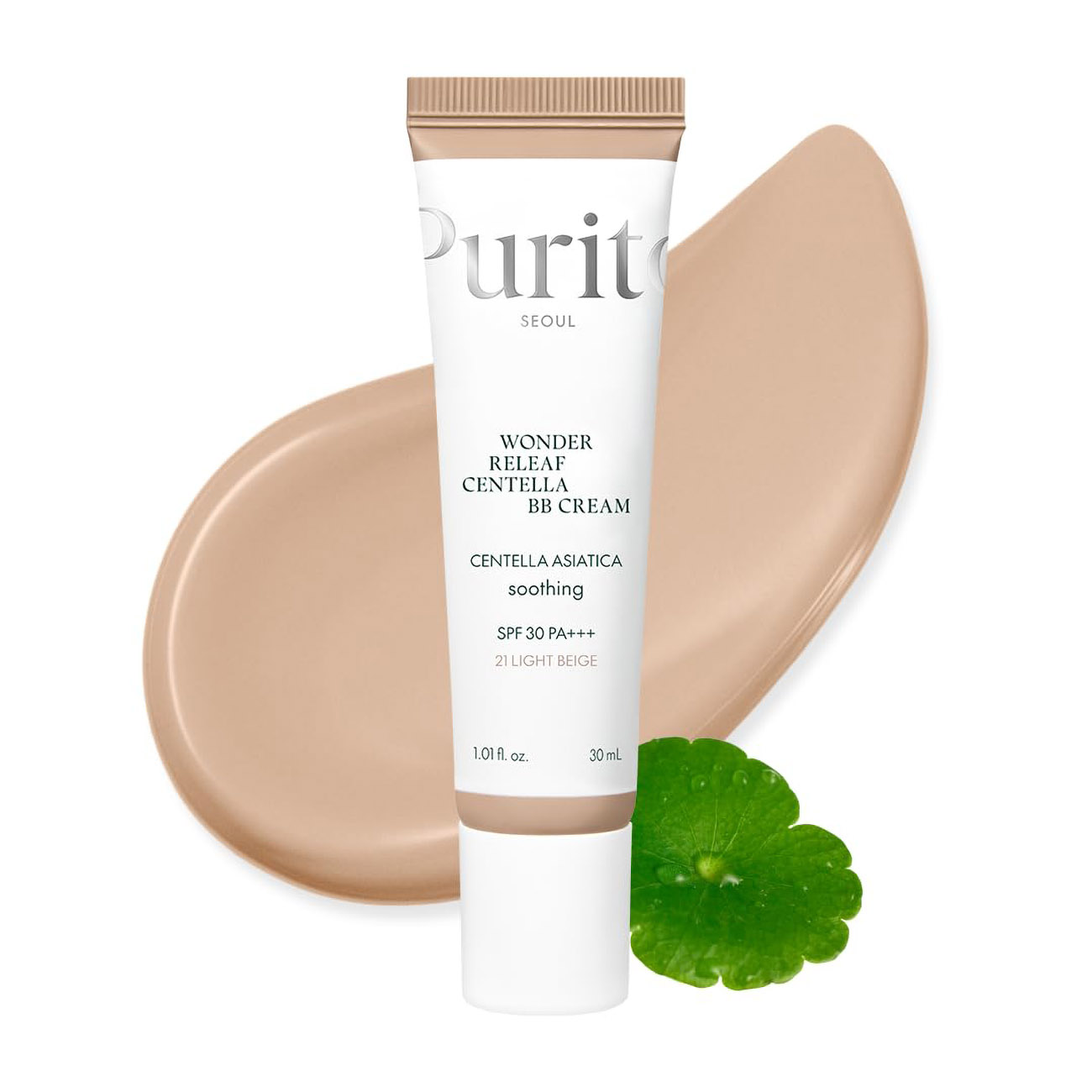 Purito Centella BB Cream / SPF 30 Protection / Shade Light Beige
