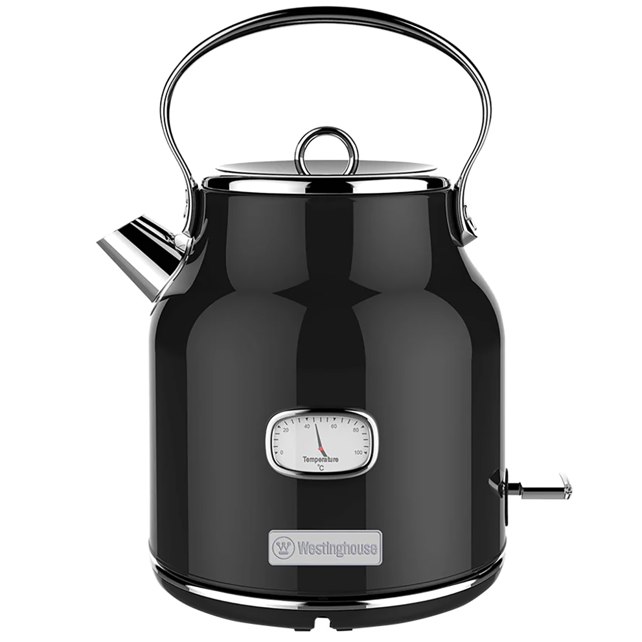 Westinghouse Retro Electric Kettle / 1.7L Capacity / Classic Design / Black
