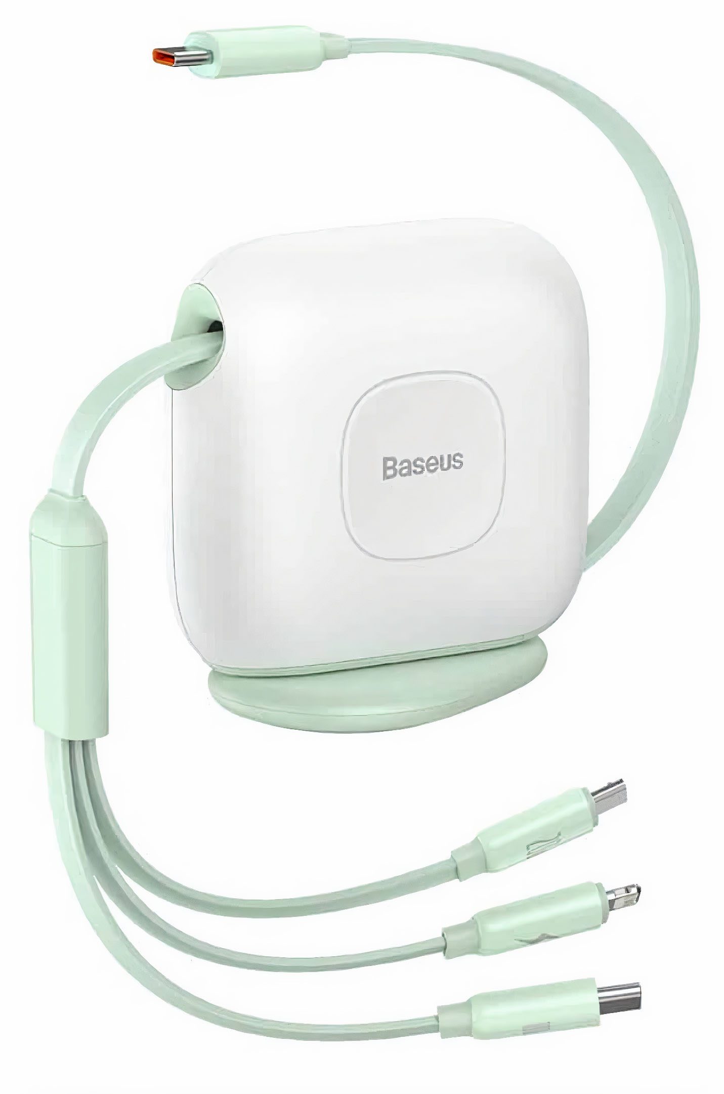 Beseus 3 in 1 Type-C Cable / 3 Different Ports / 100 Watt / 1.7 Meters / Green