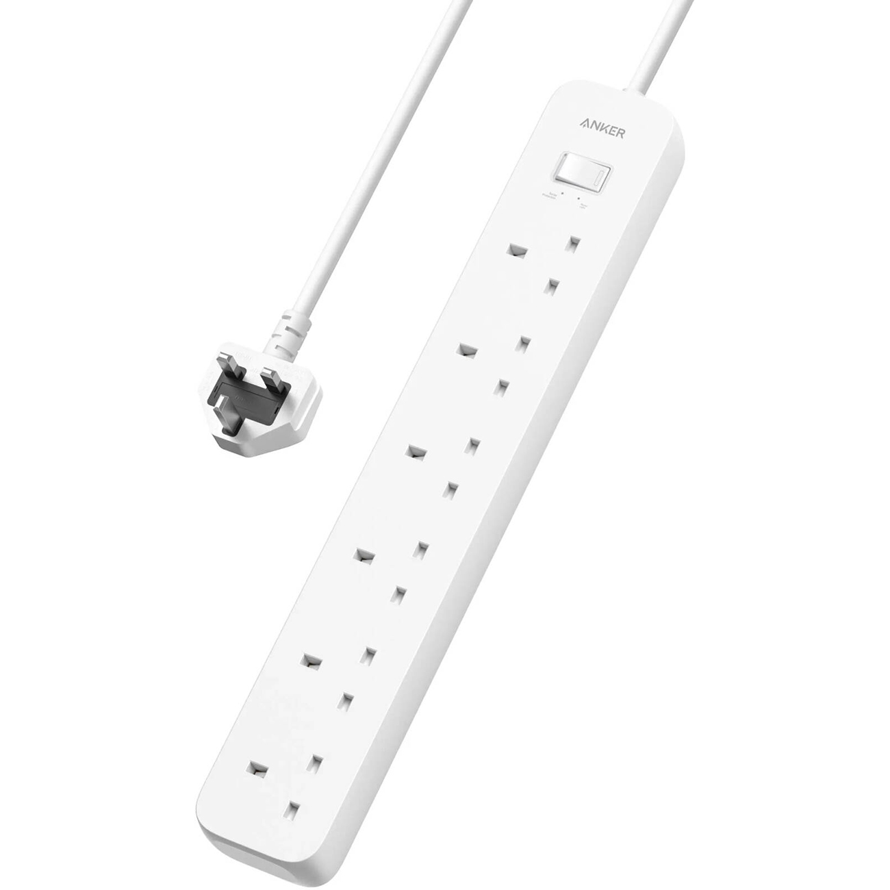 Anker Power Strip / 6 AC Sockets / With Adhesive Strip / 2990W Power