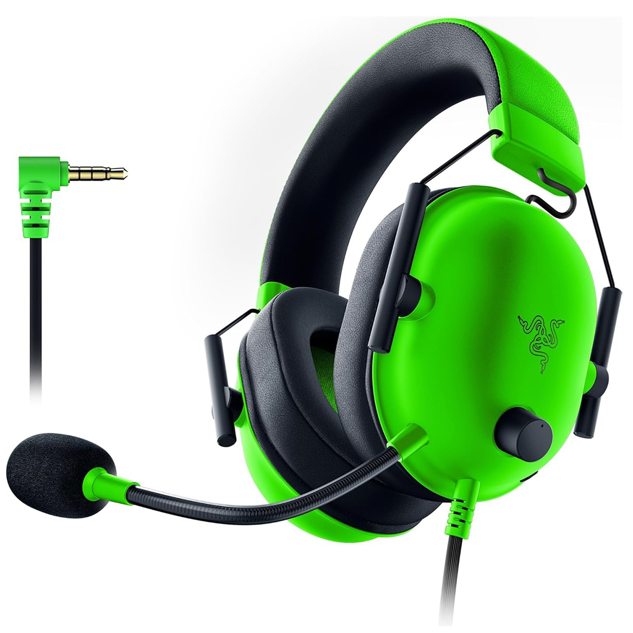 Razer BlackShark V2 X Wired Headset / Noise Cancellation / Surround Sound / Lightweight / Green