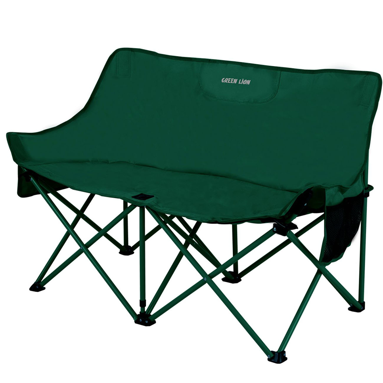 Green Camping Chair / Twin Design / Foldable / Built-in Pockets / Supports up to 300kg