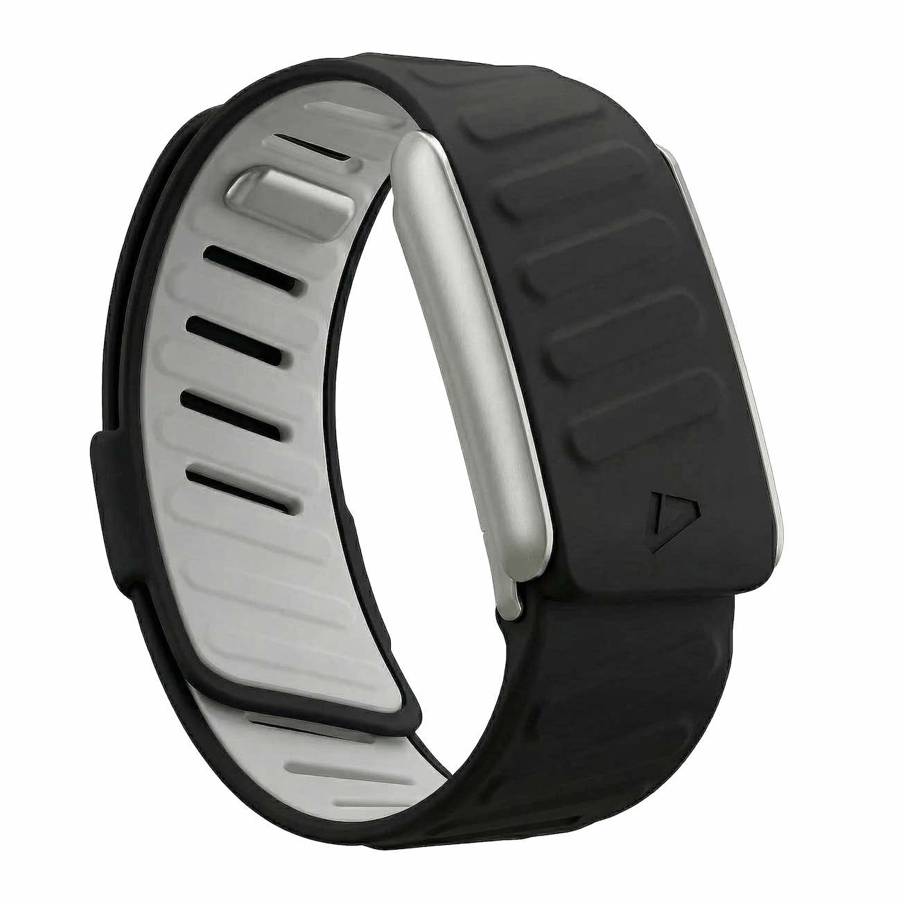 Dash Strap For Whoop 5 / Soft Silicone / Black with Matte Silver Frame