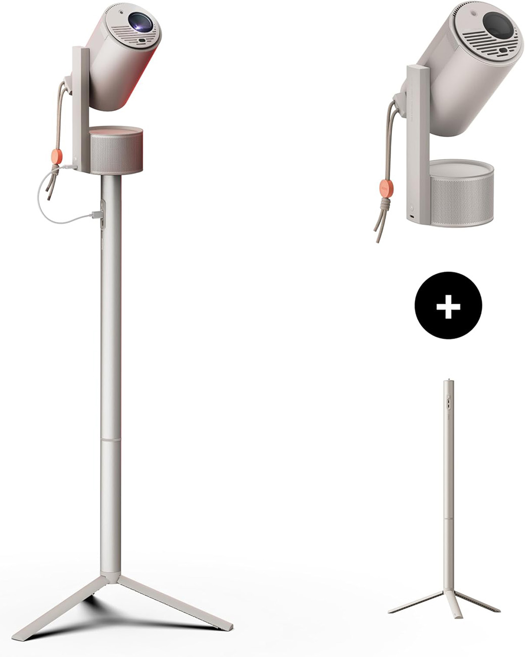 بروجكتر MoGo 3 برو + ستاند PowerBase من XGIMI / قوقل TV / يعمل بالبطارية / دقة 1080P