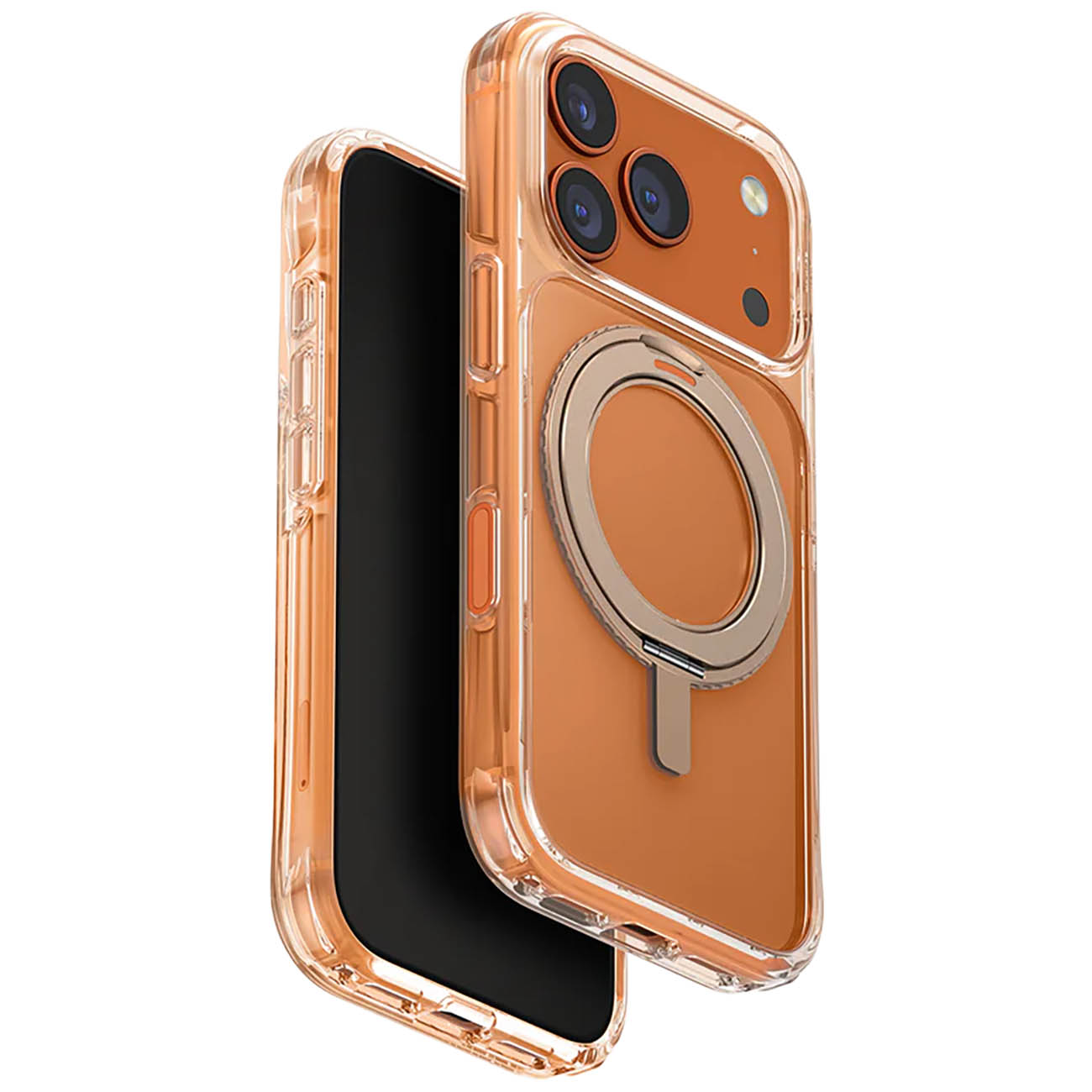 UNIQ Swivix Case for iPhone 17 Pro Max / Built-In Grip / Supports MagSafe / Taupe Gold