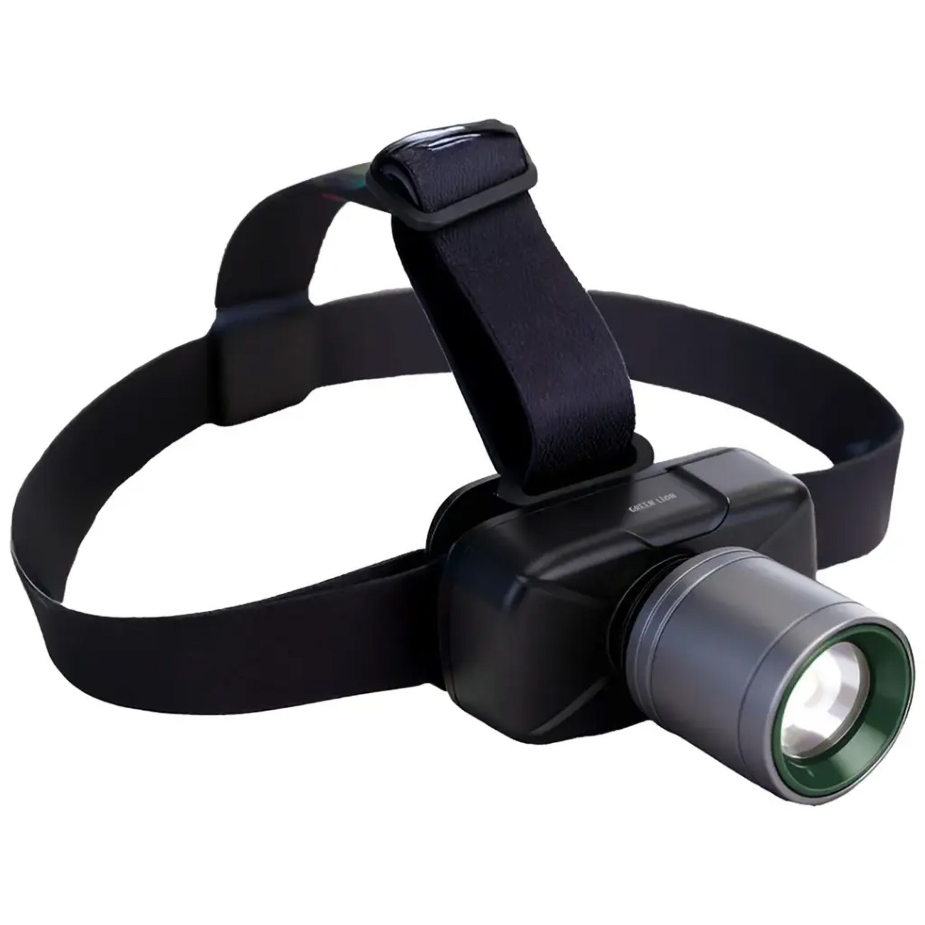 Green Headlamp / Battery-Operated / 3 Lighting Modes / Rotatable