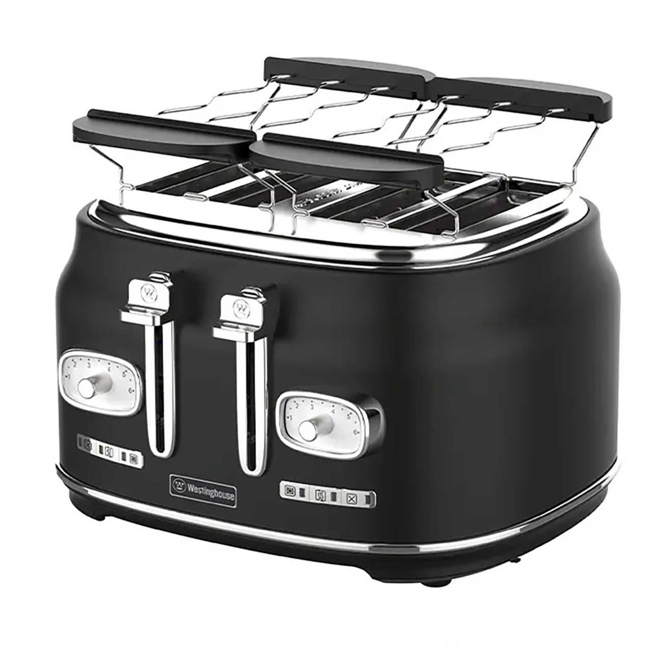 Westinghouse Electric Toaster / 6 Browning Settings / 4 Slices / Black