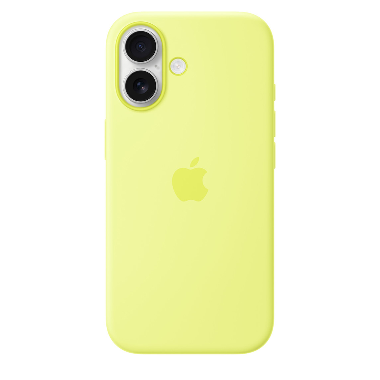 Apple Official Case for iPhone 17 / Supports MagSafe / Drop-Resistant / Soft Silicone / Neon Yellow