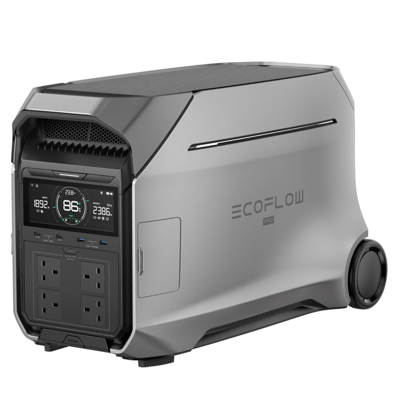 EcoFlow DELTA Pro 3 Power Station / 12 kWh Capacity / 4000W Output / App Control / Multiple Ports