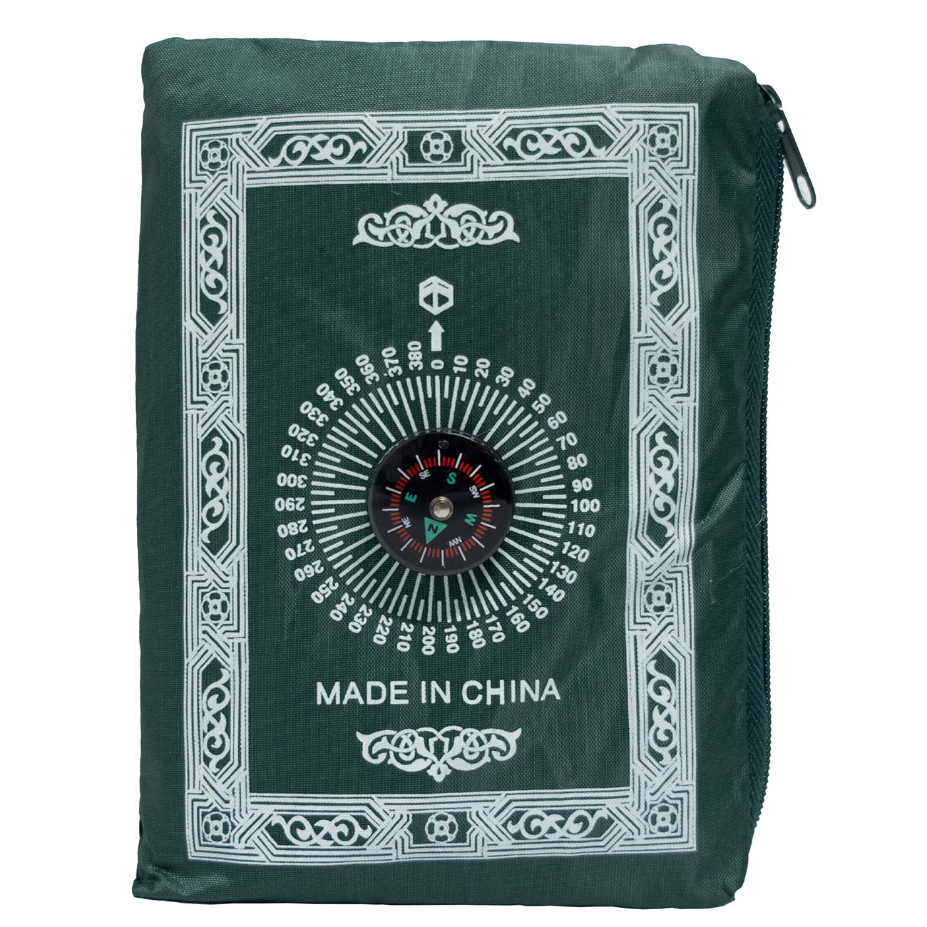 Prayer Mat / Foldable / Water-Resistant / With Storage Bag / Dark Green