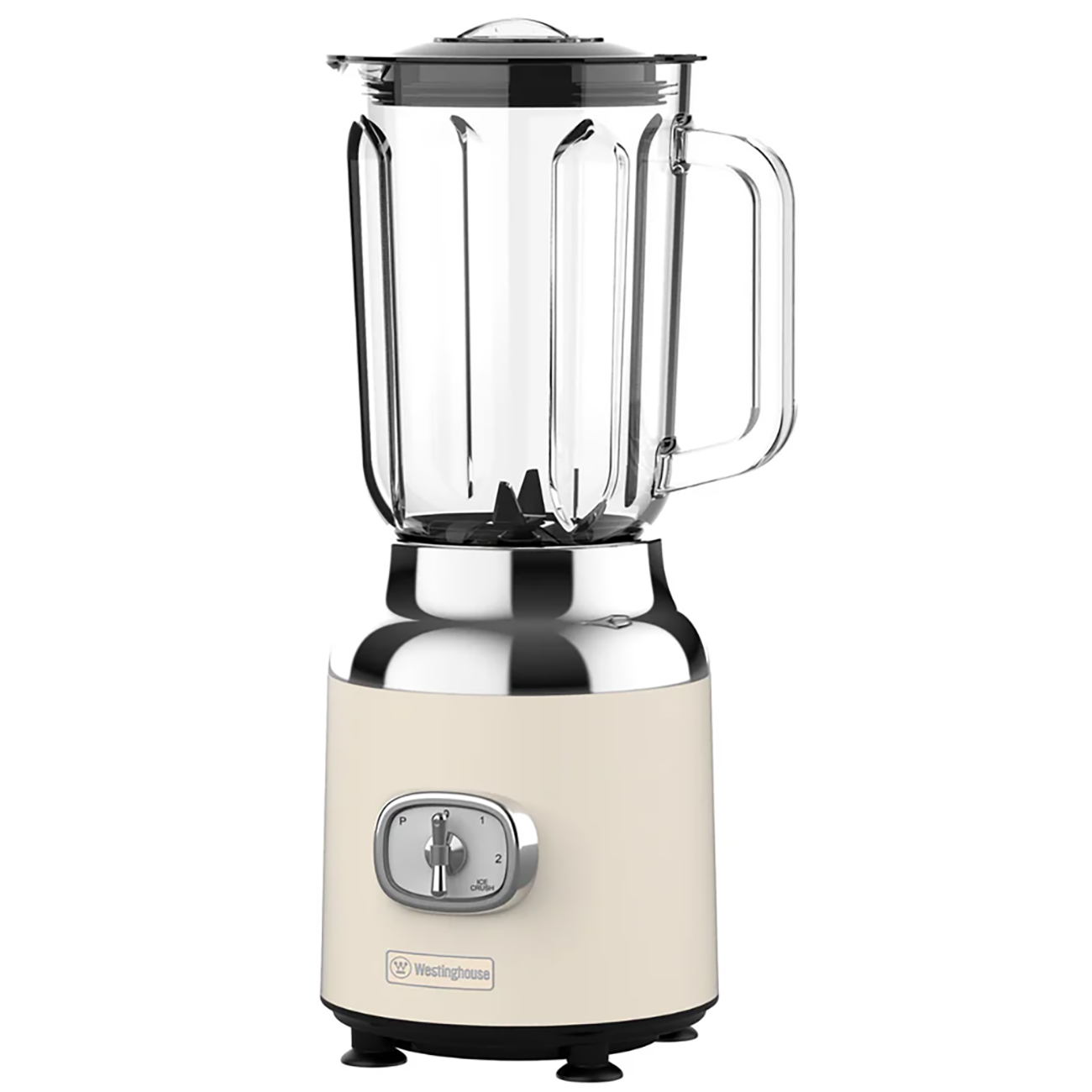 خلاط كهربائي من Westinghouse / سعة 1.5 لتر / يدعم تكسير الثلج / سرعتين للاستخدام / ابيض