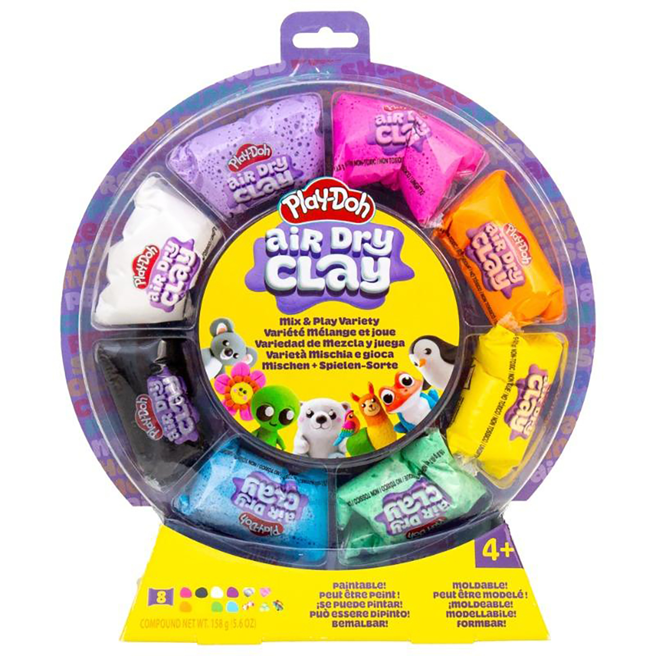 لعبة PlayDoh Air Dry Clay Texture Wheel