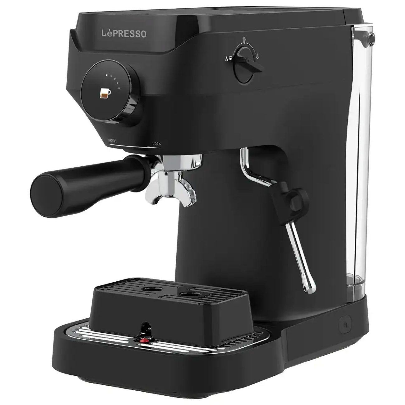 LePresso Lucenero Coffee Machine / 1800ml Capacity / With Steam Wand / LCD Screen