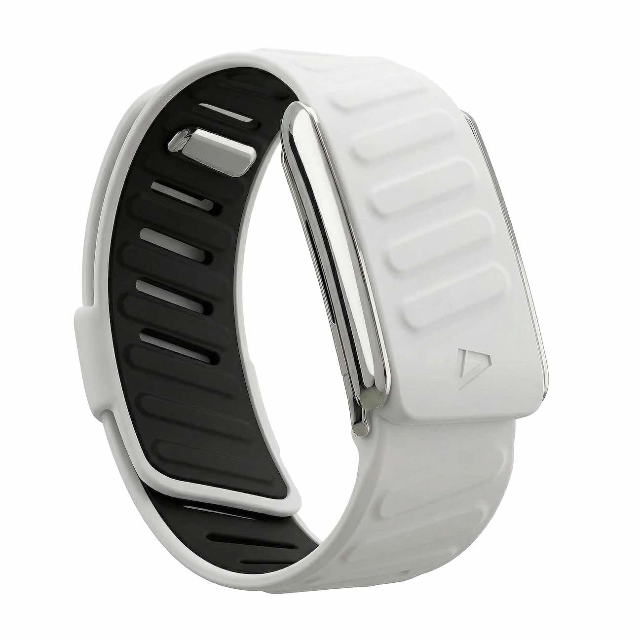 Dash Strap For Whoop 5 / Soft Silicone / Grey with Shiny Silver Frame