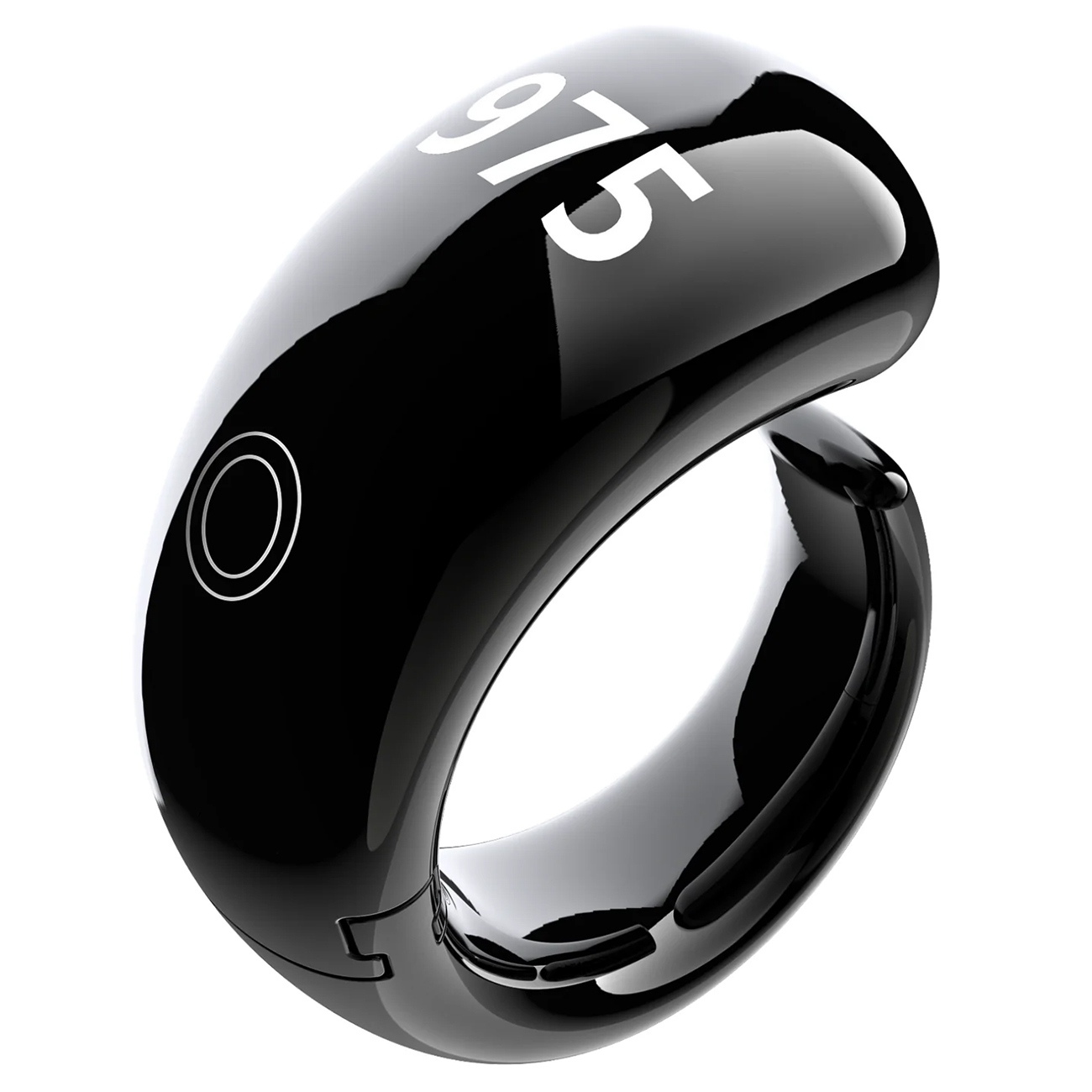 Equantu Smart Tasbih Ring / Mobile App Control & Prayer Reminder / Supports 5 Sizes / Black