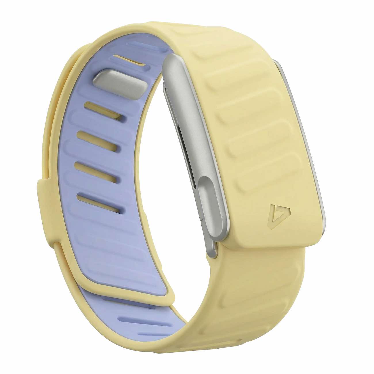 Dash Strap For Whoop 5 MG / Soft Silicone / Yellow Butter with Matte Silver Frame