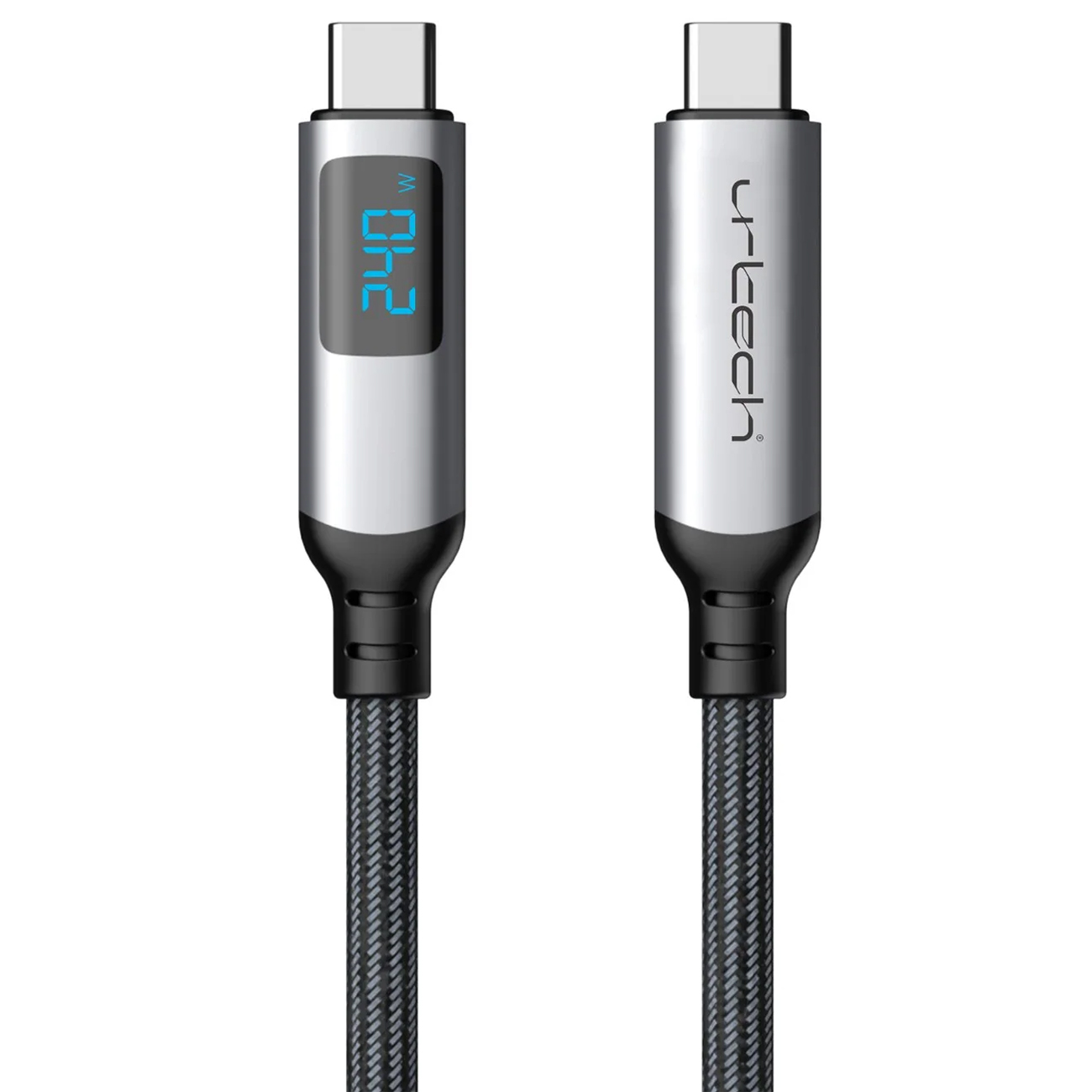 Urtech USB-C to USB-C Cable / 240W Fast Charging / 40Gbps Data Transfer / Built-in Display / 1 Meter