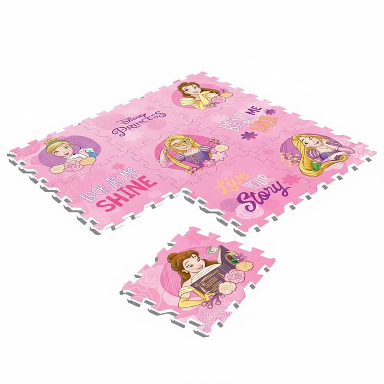 Disney Princess Puzzle Mat / Soft Foam / 9 Pieces 
