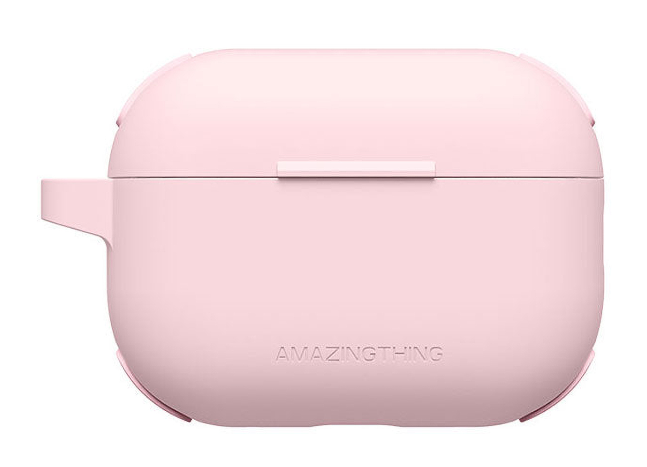 AmazingThing GripClip Case for AirPods Pro & Pro 2 / Stylish Design / Drop Protection / Pink