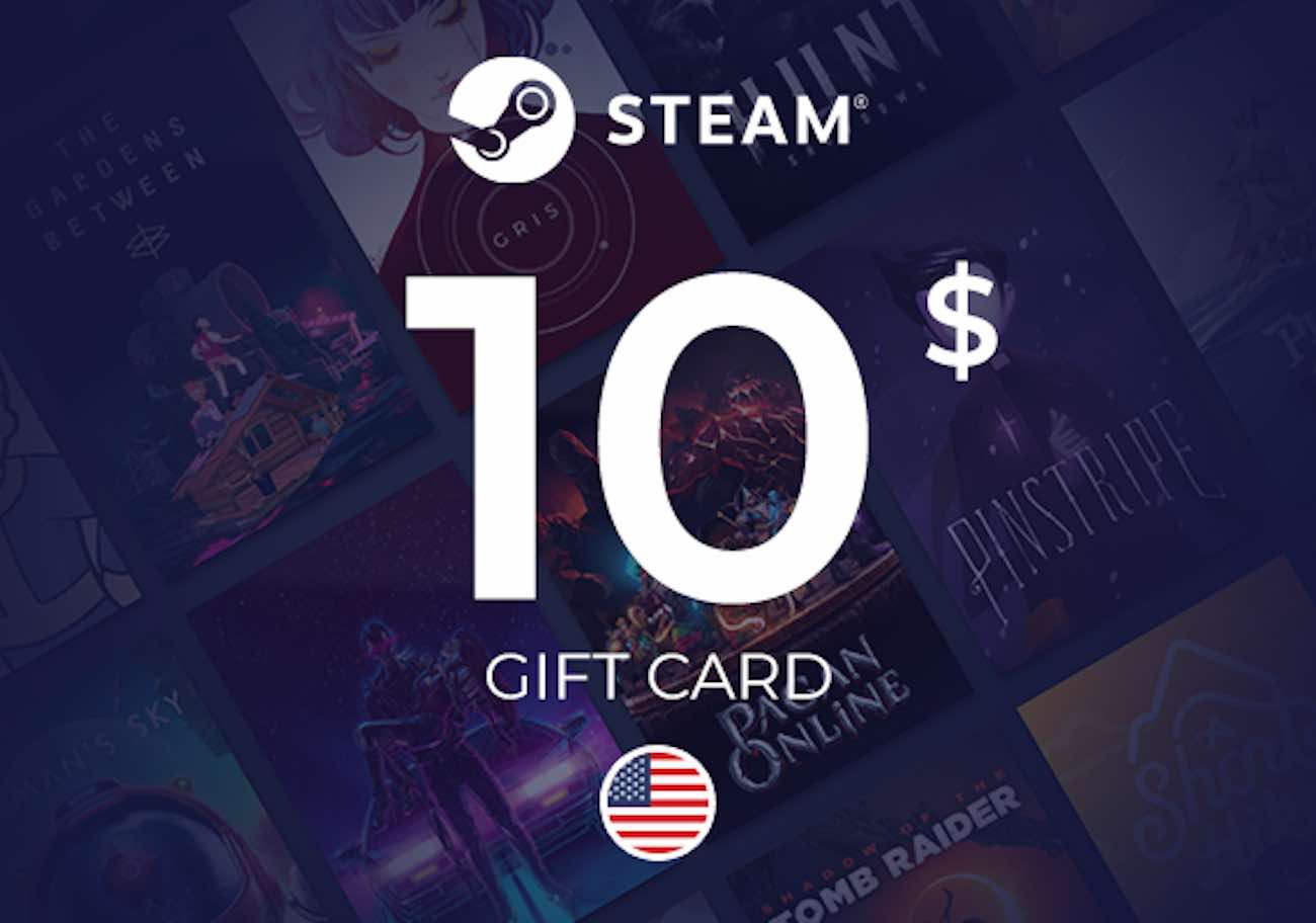 Steam Wallet Card / US Store / 10 USD / Digital Card 