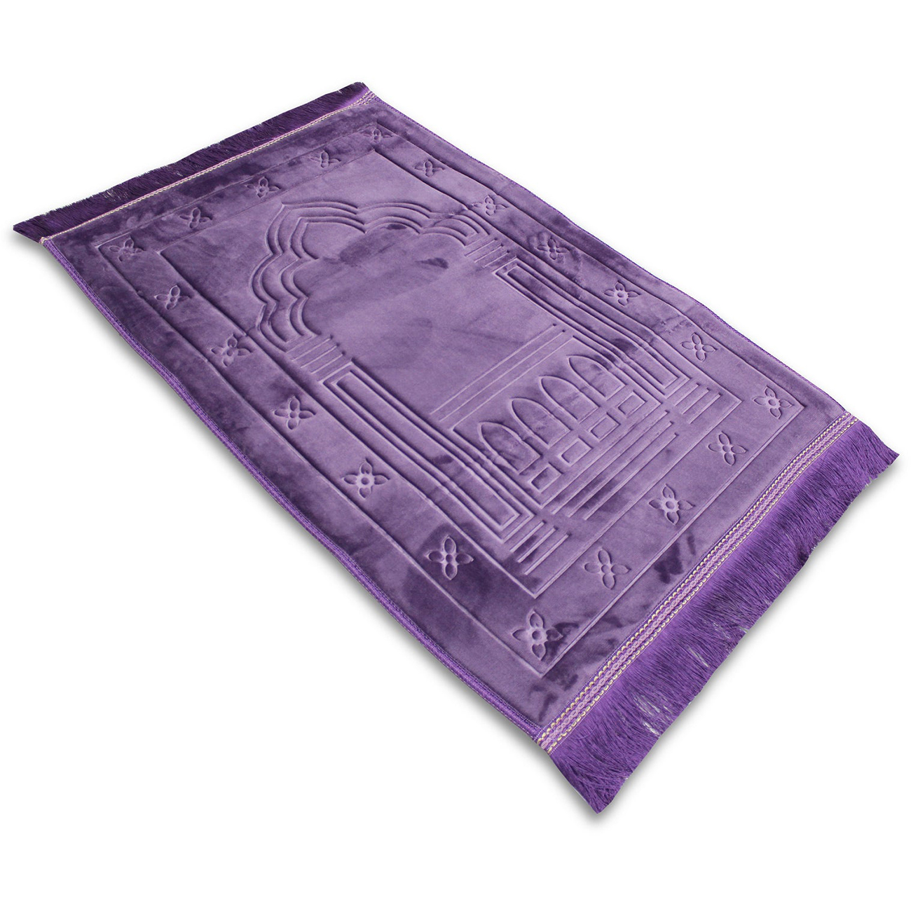 Sundus Innovative Prayer Rug Mat / Memory Foam / Comfortable Design / Purple
