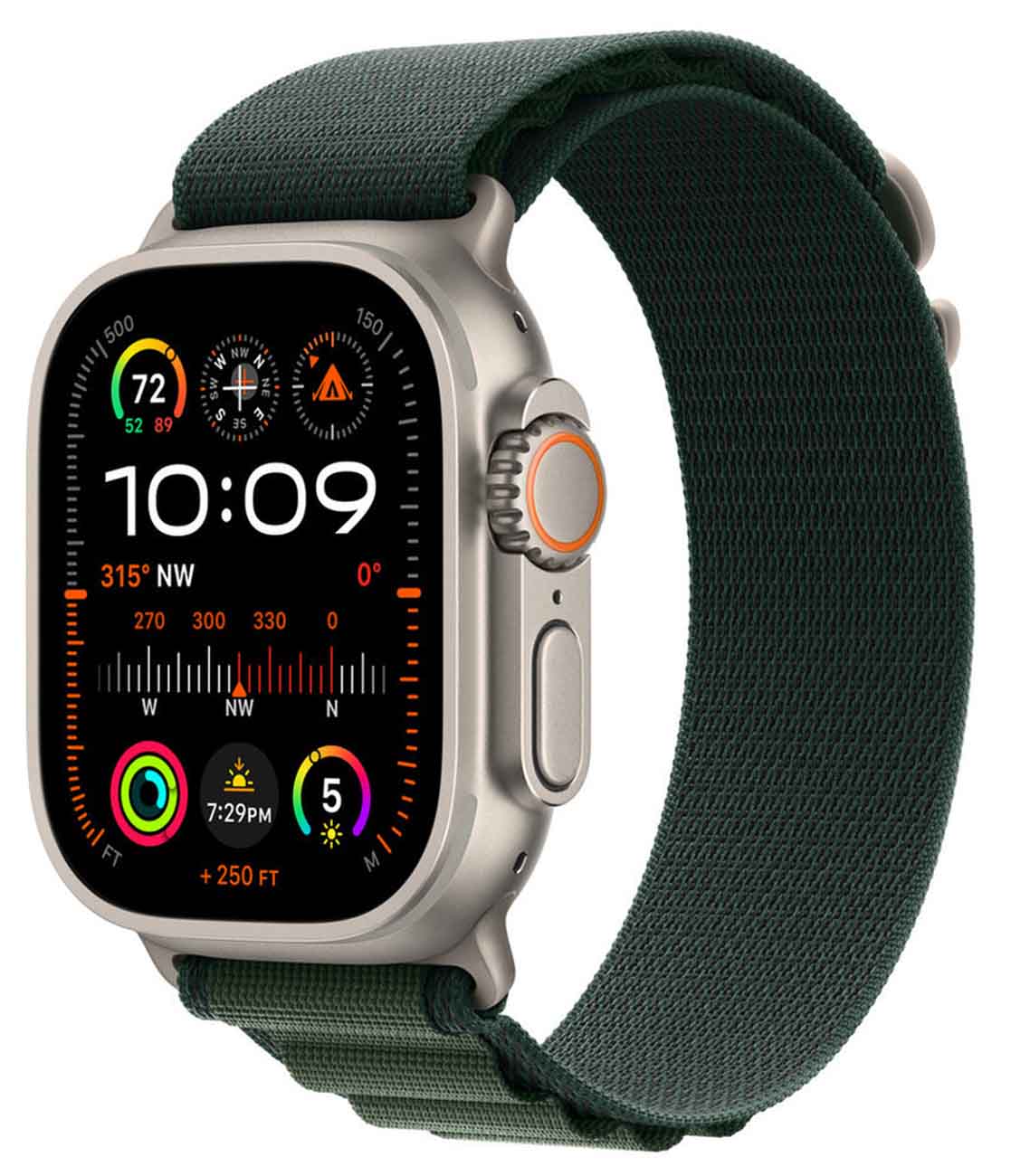 974Bands Alpine Loop Sport Strap / Size 42 / 44 / 45 / 49 / Dark Green