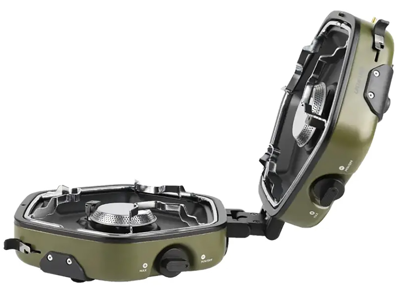 Green Gas Stove / Portable / Foldable / 2 Burners / Ideal for Camping