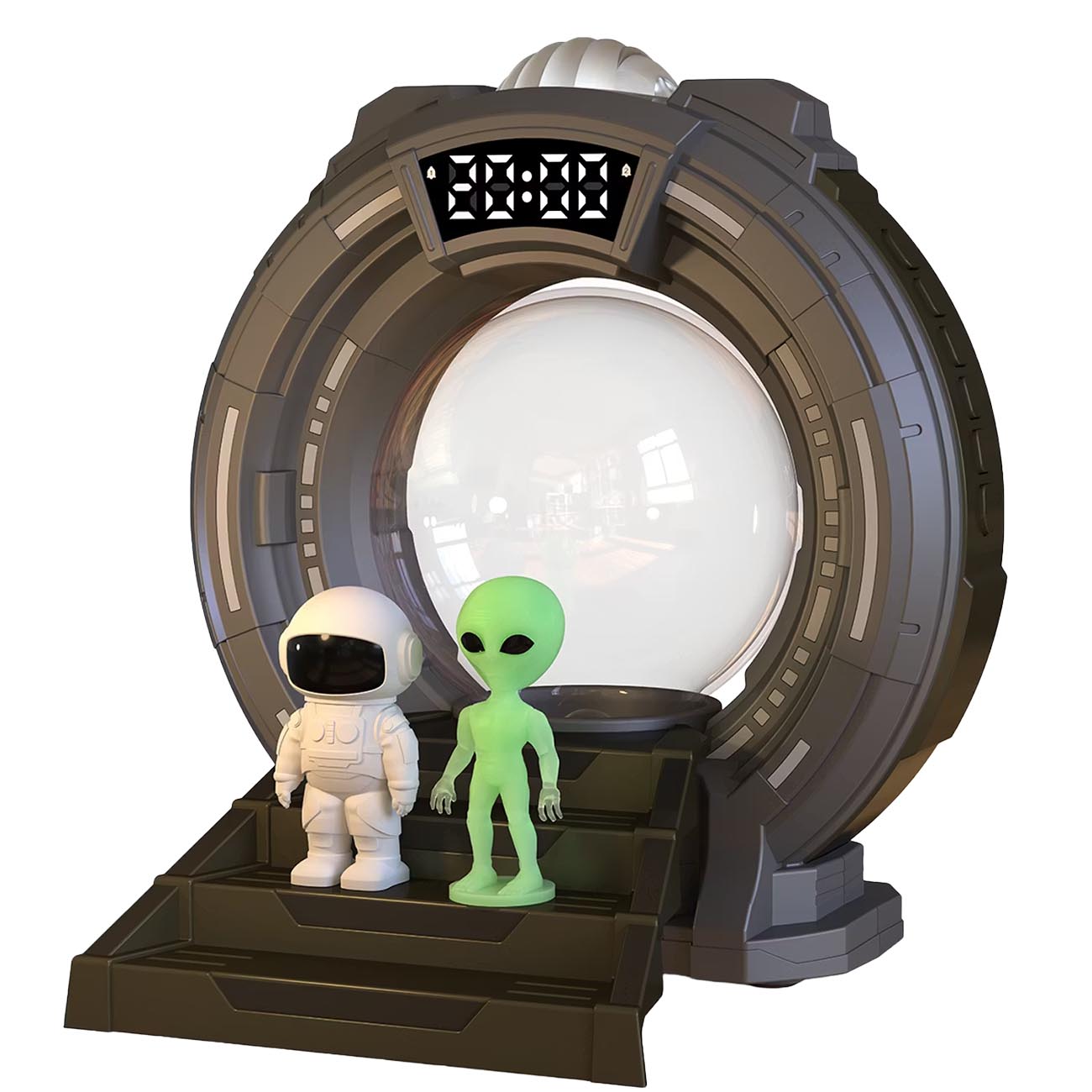 Porodo Stargate Projector / UFO Design / Battery-Powered / Built-in Speaker / Remote Control