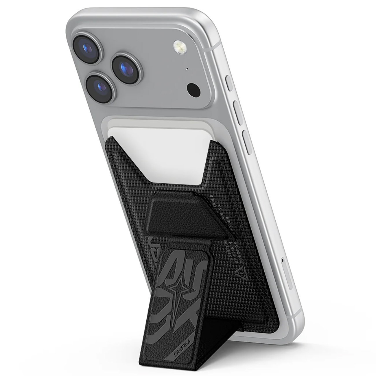 Skinarma Kado Phantom Magnetic Phone Stand & Cardholder / MagSafe Compatible / Black