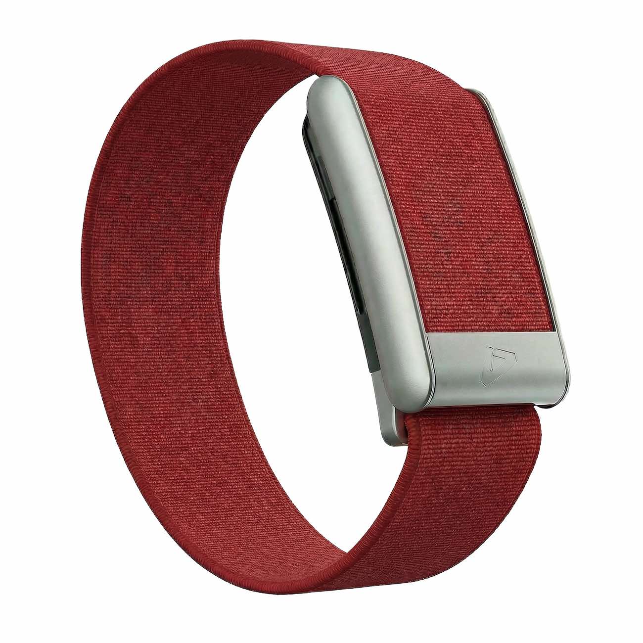 Dash Strap For Whoop 5 / Waterproof / Burgundy with Matte Silver Frame