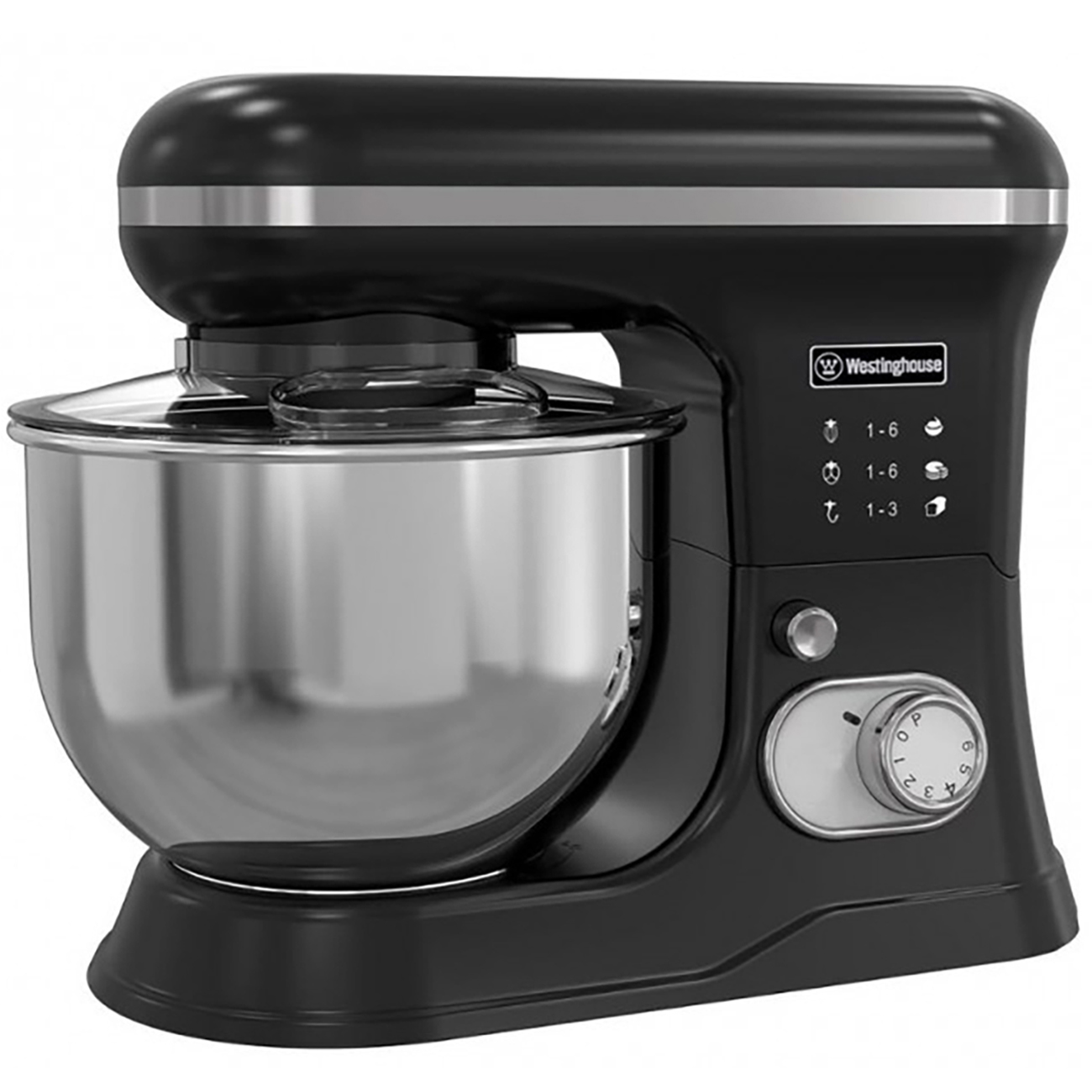 Westinghouse Stand Mixer / 5L Capacity / 6 Speed Settings / 1200W Power / Black