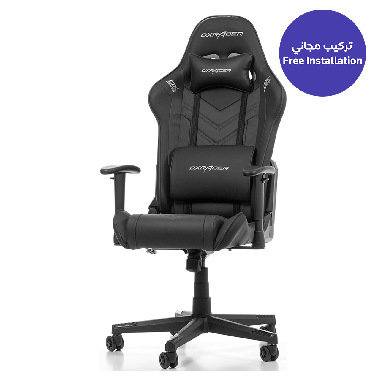 DXRacer Prince Series P132 Gaming Chair / Full Black