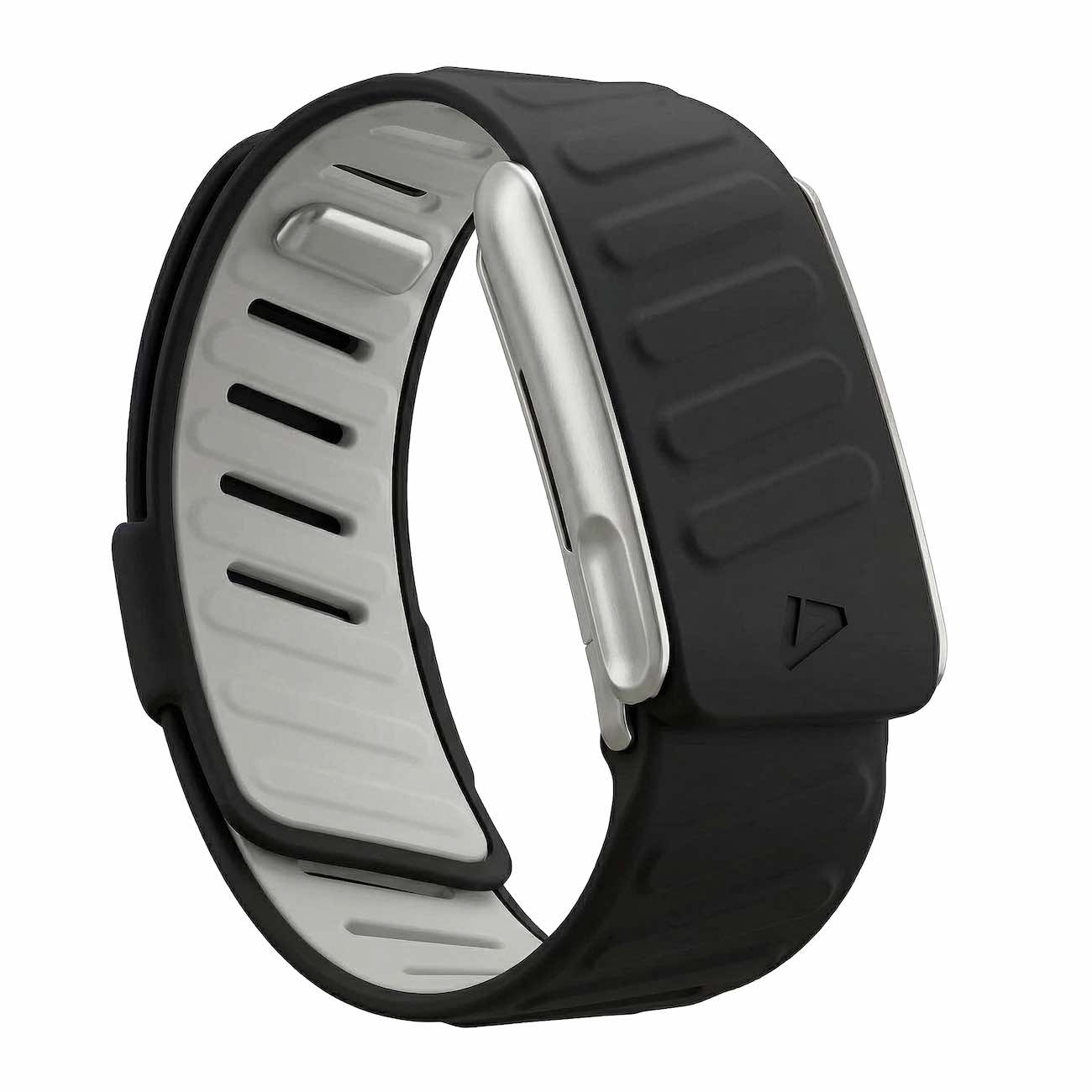 Dash Strap For Whoop 5 MG / Soft Silicone / Black with Matte Silver Frame