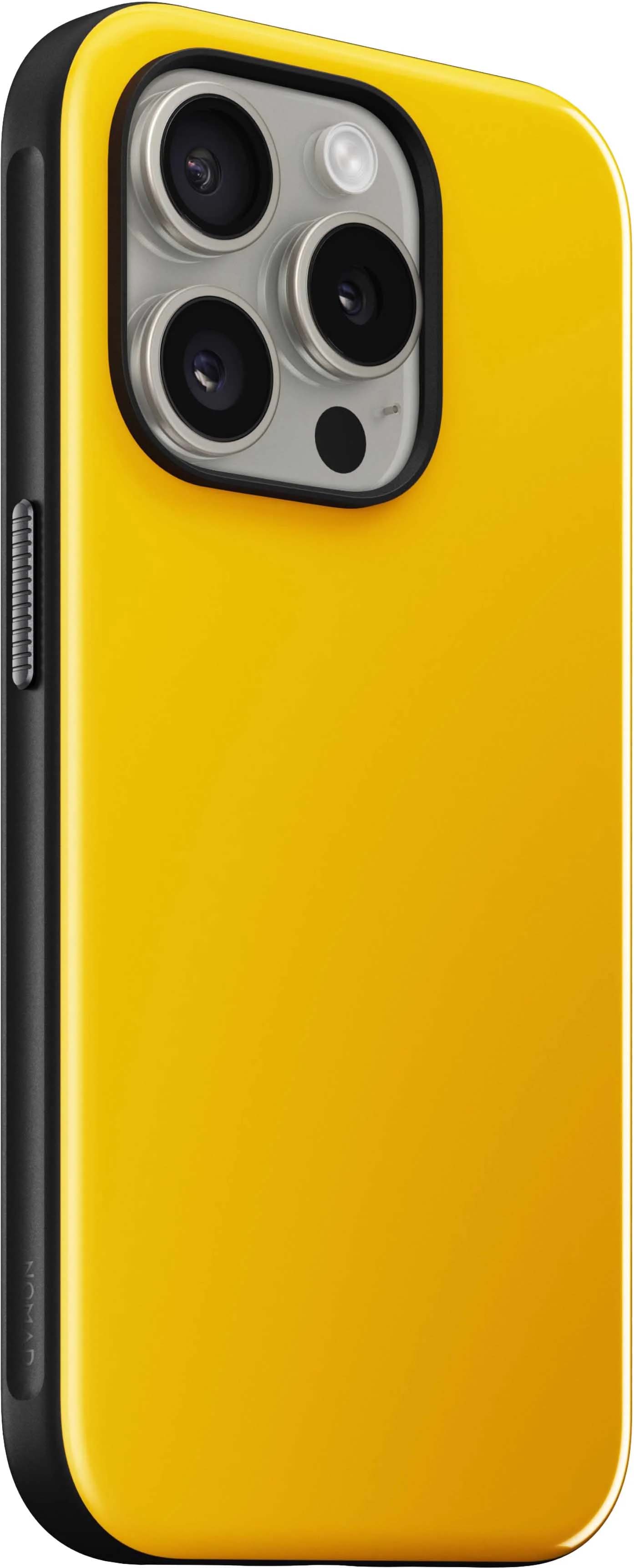 Nomad Sport Case / iPhone 15 Pro Max / Drop-resistant / MagSafe / Yellow with Black Trim