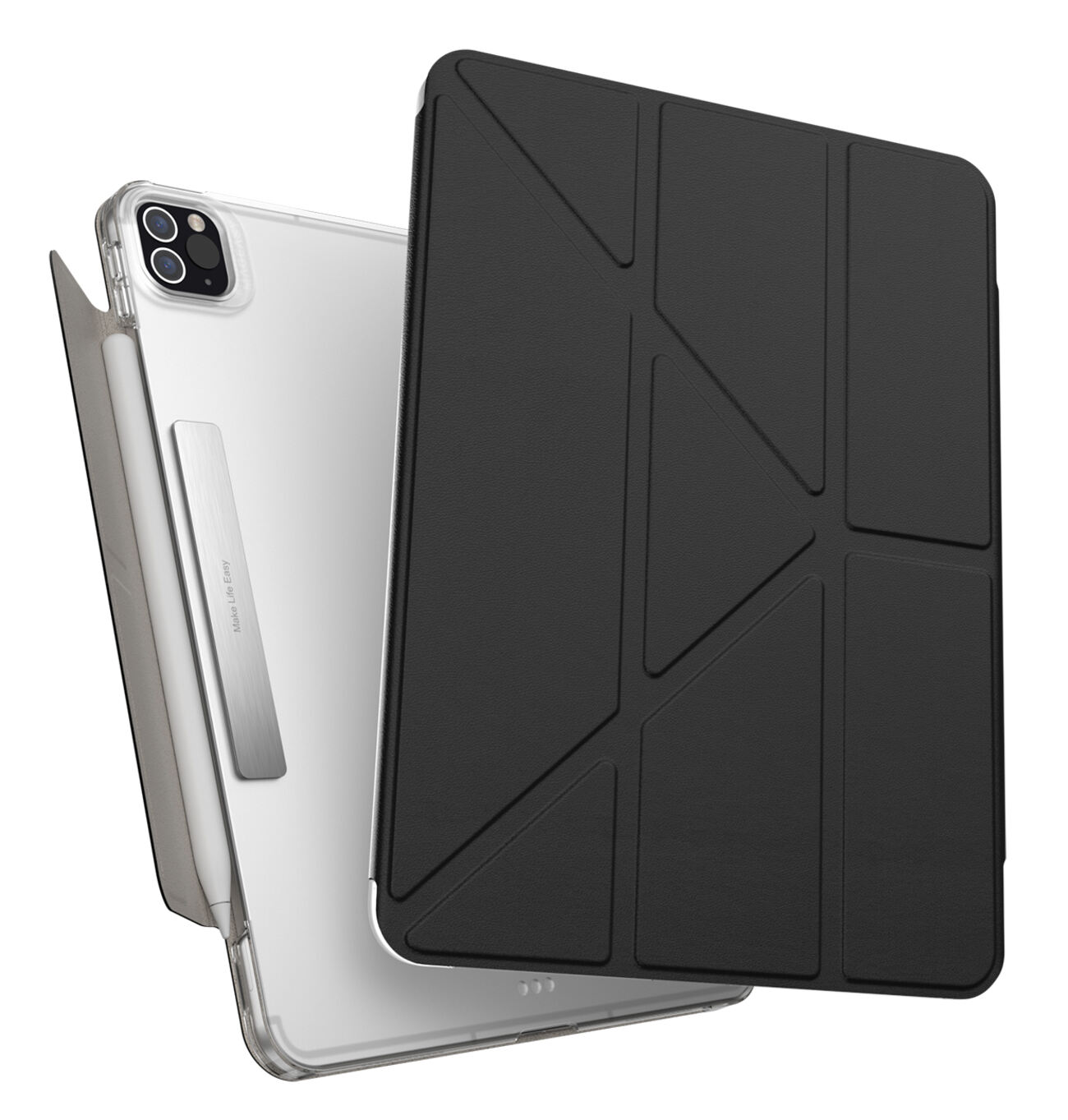 كفر MagEasy لايباد اير 11 انش اصدار 2024 / ستاند مدمج / ضد الطيحات / اسود