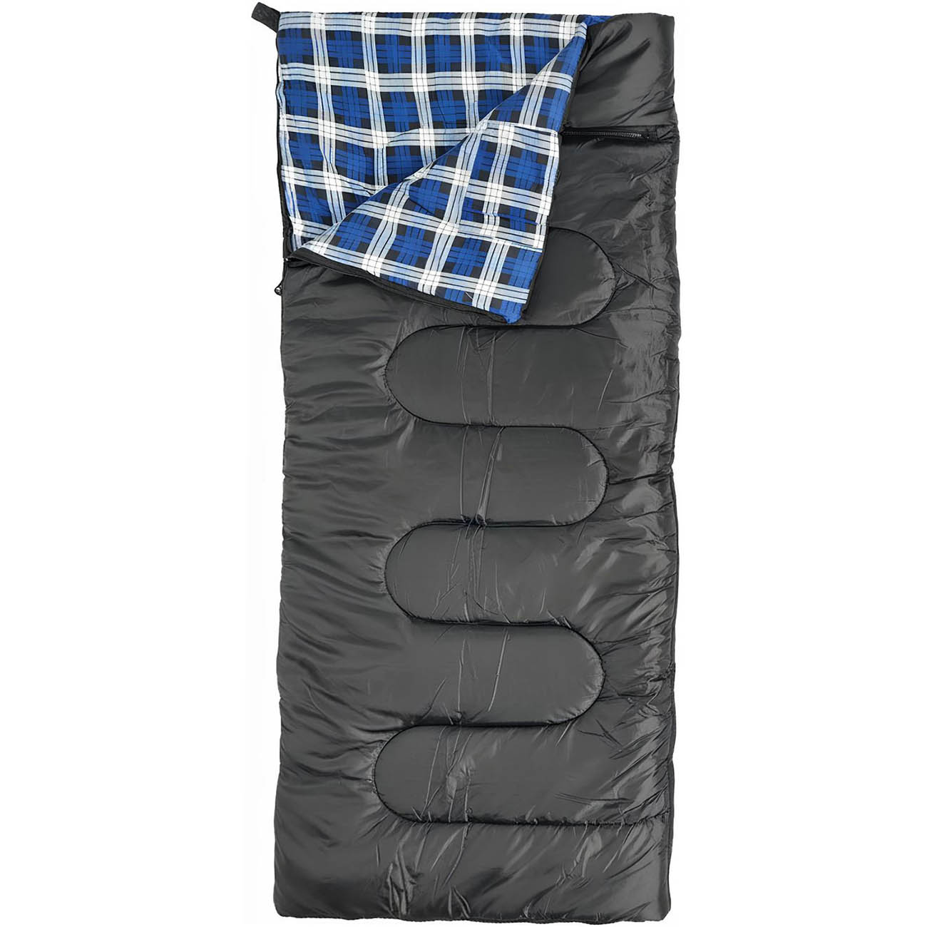 Green Camping Sleeping Bag / Soft & Practical Polyester / Size 190×160 cm