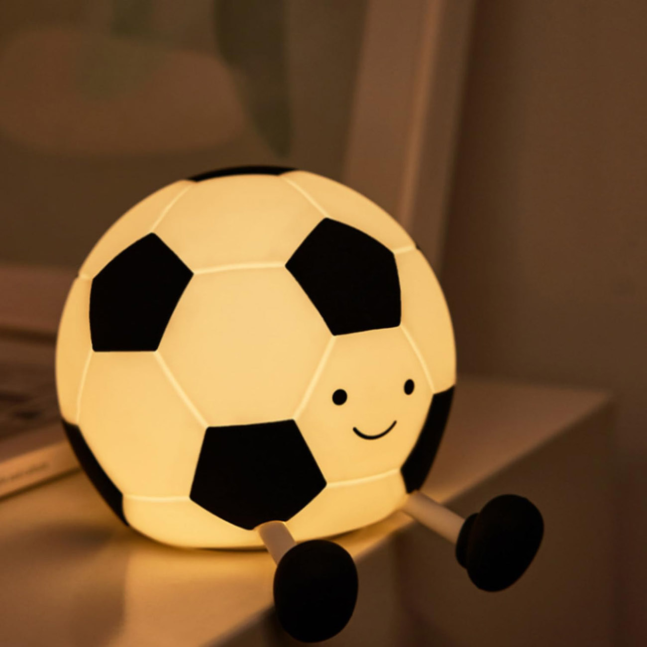 Cute Football Light / Made of Soft Silicone / Squeezable & Soft
